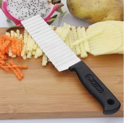 Kiwi Zigzag Cutter Waving Knife – Crinkle Cutter For French Fries Kitchen Knife Accessories