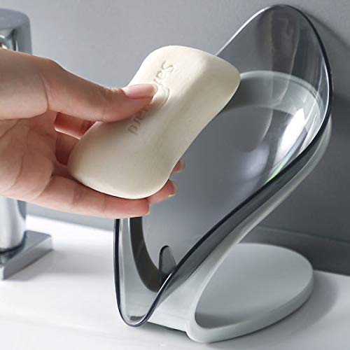 Leaf Shape Drain Soap Holder–Soap Dish Storage Plate (New Design)