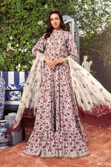 Maria B- Secret Garden Embroidered Lawn Suit by M Prints- 6B