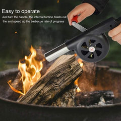 Manual Barbecue Blower BBQ Fan for Outdoor Camping Party