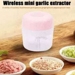 Mini Electric Food Chopper Wireless Electric Garlic Processor Cooking Cutting Machine Vegetable Food Grinder Kitchen Tools