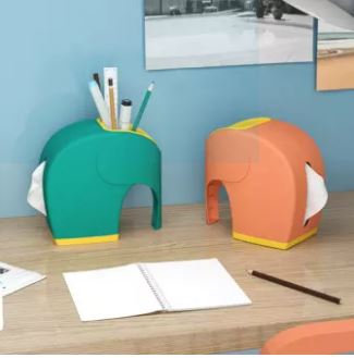 Desktop Modern Elephant Minimalist Creative Storage Paper Extraction Box Multifunctional Plastic Tissue Box