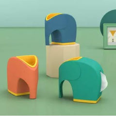 Desktop Modern Elephant Minimalist Creative Storage Paper Extraction Box Multifunctional Plastic Tissue Box