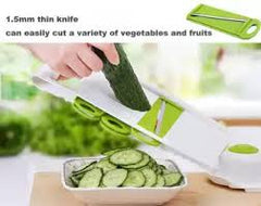 Multifunctional Slicer Vegetable Cutter with 5 Blades And Peeler Cutter Potato Onion Slicer Kitchen Tool