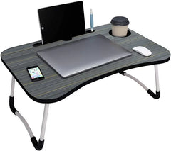 Multipurpose Foldable Laptop Table with Cup Holder, Study Table, Bed Table, Breakfast Table, Foldable and Portable