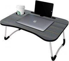 Multipurpose Foldable Laptop Table with Cup Holder, Study Table, Bed Table, Breakfast Table, Foldable and Portable