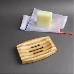 Natural Bamboo Wood Soap Plate Wood Soap Tray Holder Soap Storage Rack Dish Container Box for Bathroom