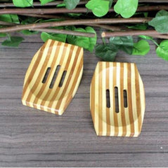 Natural Bamboo Wood Soap Plate Wood Soap Tray Holder Soap Storage Rack Dish Container Box for Bathroom