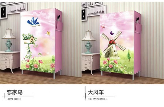 Non-Woven Fabric Shoe Closet Easy Assembled Home Dormitory Storage Cabinet Entrance Shoes Organizer Shoe Storage Dustproof Rack