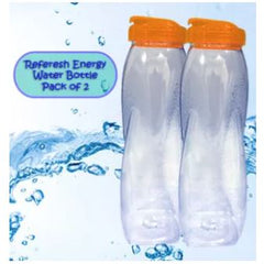 Pack Of 2 Water Bottle 1.0L Light-Weight Perfect For Gym Jogging