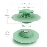 Bathroom Kitchen Sink Drainer Stopper-Silicone Push Sink Stopper