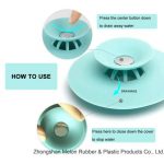 Bathroom Kitchen Sink Drainer Stopper-Silicone Push Sink Stopper