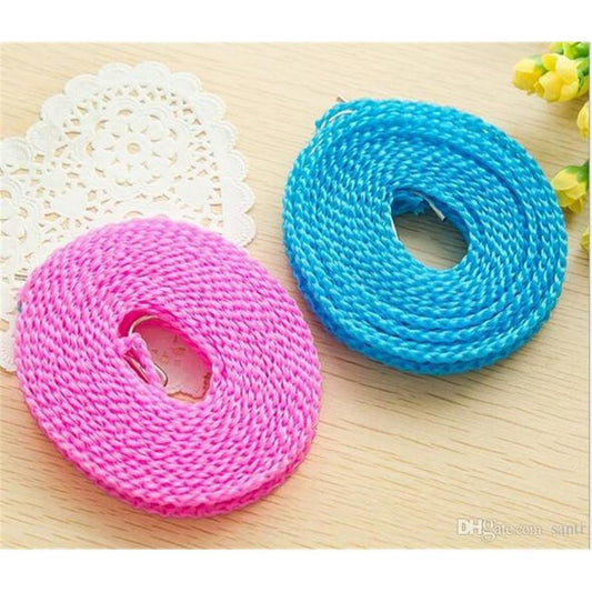 Plastic Cloth Hanging Rope Clothesline Adjustable for Indoor Outdoor Laundry Clothesline – 5 Meters