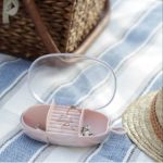 Portable Travel Mini Jewelry Box – Plastic Jewelry Organizer for Rings, Earring