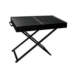Portable BBQ Grill Stand Charcoal Stainless Steel Stand 31.5″ x 16″ x 28″