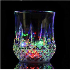 Water Liquid Inductive Rainbow Color Changing Flashing Light Cup – Drinking Glowing Glasses