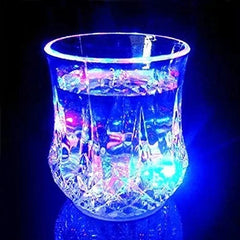 Water Liquid Inductive Rainbow Color Changing Flashing Light Cup – Drinking Glowing Glasses
