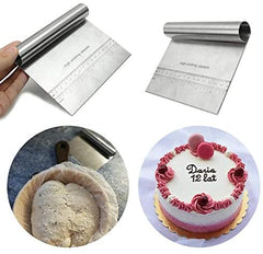 Stainless Steel Cake Scraper Stainless Steel Pastry Dough Cutter