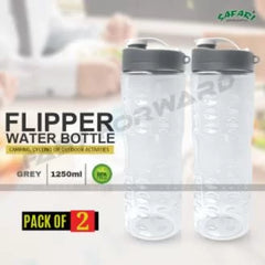 Safari Flipper Water Bottle & Big Mouth Flip Top Bottle for Outdoor & Traveling Partner BPA FREE 1250 ml