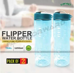 Safari Flipper Water Bottle & Big Mouth Flip Top Bottle for Outdoor & Traveling Partner BPA FREE 1250 ml