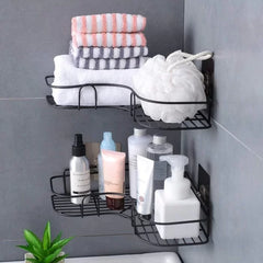 Bathroom Corner Rack Self-Adhesive Triangular Bathroom Corner Shelf