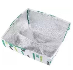 Set of 2 Foldable Portable Thermal Pop-Up Collapsible Insulated Food Cover Tent with Aluminum Foil for Keeping Food Hot