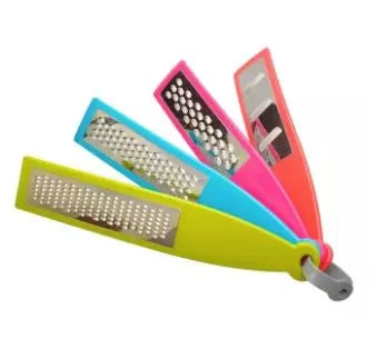Set of 4 Colorful Handheld Kitchen Vegetables & Cheese Grater Set