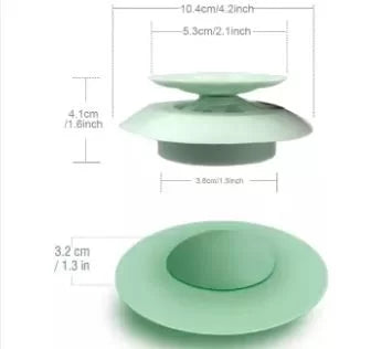 Shower Drain Stopper – Silicone Bathtub Sink Stopper Hair Trap Hair Catcher Bathtub Drain Strainers Protectors Cover for Floor Laundry Kitchen and Bathroom