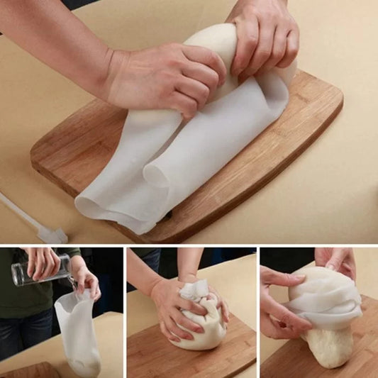 Silicone Kneading Dough Bag, Kneading Bag – Best Non-Toxic Multifunctional Cooking Tool, Dough Mixer for Bread, Pastry, Pizza & Tortilla, Flour-mixing Bag