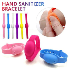 Silicone Wristband Hand Sanitizer Dispenser Sanitizing Strap Bands (pack of 4)