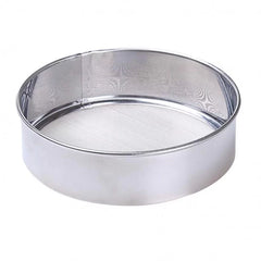Stainless Steel Round Atta Channi – Strainer Colander Sifter Advanced Kitchen Cake Baking Tools (Silver)