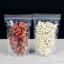 Standup Pouch Food Storage Bag with Zipper â€“ Pack of 50