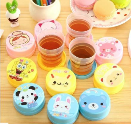 Perfect Life Cup Telescopic Folding Portable Cartoon Mug
