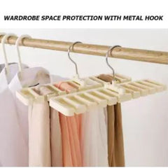 Tie Belt Scarf Rack Organizer Closet Wardrobe Space Saver Belt Hanger with Metal Hook Tie Belt Holder Storage Rack