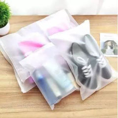 Storage Bag Travel Waterproof Thicken Dustproof Organizer Bags SMALL (7.75 Inches X 11 Inches)- Transparent Pack of 6