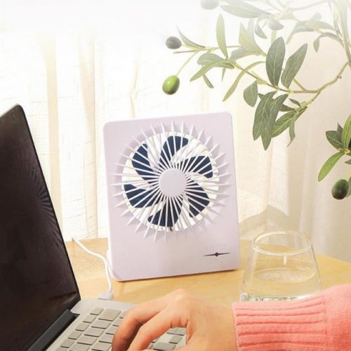 USB Rechargeable Fan Portable With Strong Wind Wide Angle And Three Speed Adjustable Speed Mini Handheld Fan For Office Bedroom Traveling