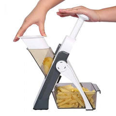 Vegetable and Potato Cutter (8 in 1) – Vegetable Slicer by ONCE FOR ALL Food Chopper Vegetable Cutter Quick Dicer Fruit French Fry Julienne