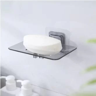 Wall Mounted Soap Drain Dishes Tray Bathroom Organizer Storage