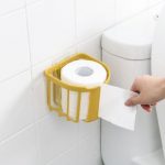 Wall Mounting Tissue Roll Holder Basket For Kitchen Bathroom Paper Towels
