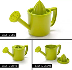 Watering Can-Shaped Manual Hand Juicer – Playful Watering Lemon Juicer with Flip Lid for Storage