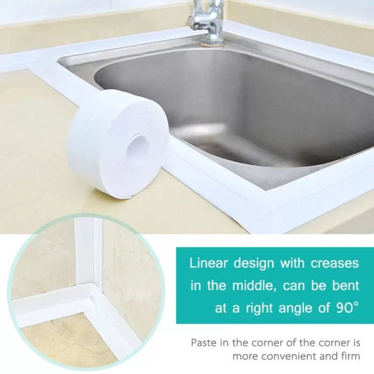 Kitchen Sink Seam Tape Bathroom Corner Sealing Tape PVC Self Adhesive Waterproof