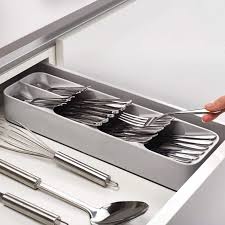 Compact Drawer Cutlery Organizer Tray