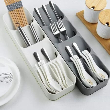 Compact Drawer Cutlery Organizer Tray