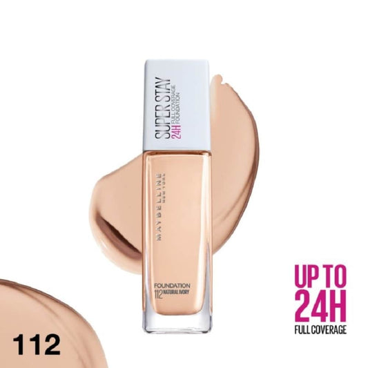 Maybelline Super Stay 24H Full Coverage Foundation - 112 Natural Ivory